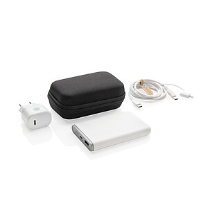 Surge RCS recyled PET 20W type C 3 pcs charging set, black