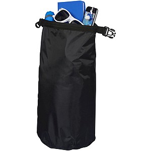 Survivor 5 litre waterproof roll-down bag, black