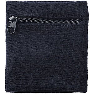 Sweatband with zipper - black