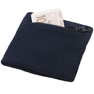 Sweatband with zipper - navy