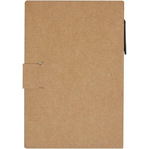 Swift sticky notes booklet with ballpoint pen, natural
