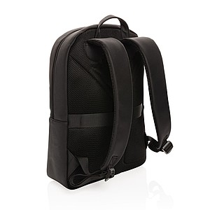 Swiss Peak deluxe vegan leather laptop backpack PVC free