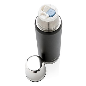 Swiss Peak Elite 0.5L copper vacuum flask, black