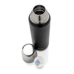 Swiss Peak Elite 1L copper vacuum flask, black