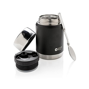 Swiss Peak Elite copper vacuum food container, black