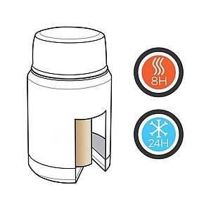 Swiss Peak Elite copper vacuum food container, black