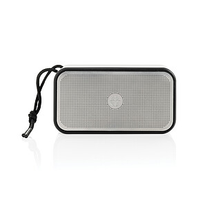 Swiss Peak RCS recycled aluminium 10W bass speaker, grey