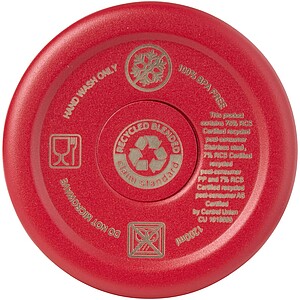 Sydney 1200 ml double wall RCS certified copper vacuum insulated tumbler with straw, red