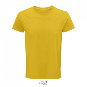 T-shirt SOLS CRUSADER MEN - ROUND-NECK FITTED JERSEY T-SHIRT, gold, XS