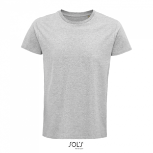 T-shirt SOLS CRUSADER MEN - ROUND-NECK FITTED JERSEY T-SHIRT, grey melange, XS