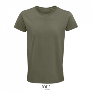 T-shirt SOLS CRUSADER MEN - ROUND-NECK FITTED JERSEY T-SHIRT, khaki, XS