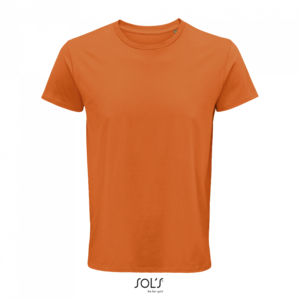 T-shirt SOLS CRUSADER MEN - ROUND-NECK FITTED JERSEY T-SHIRT, orange, XS