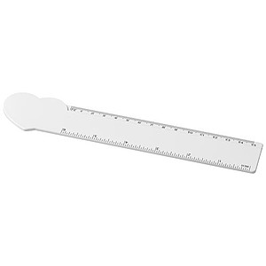 Tait 15 cm heart-shaped recycled plastic ruler