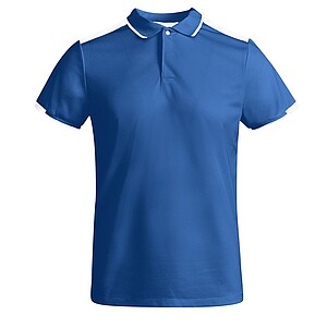Tamil short sleeve kids sports polo, royal blue, size 4
