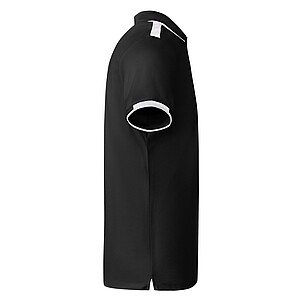 Tamil short sleeve mens sports polo, black, size XL