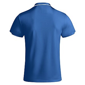 Tamil short sleeve mens sports polo, royal blue, size L