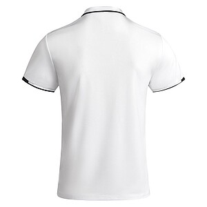 Tamil short sleeve mens sports polo, white, size L