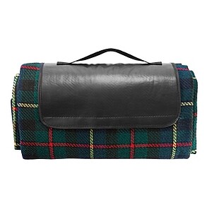 Tartan picnic blanket, black