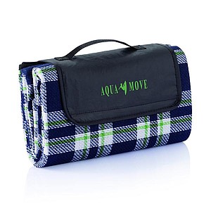 Tartan picnic blanket, blue