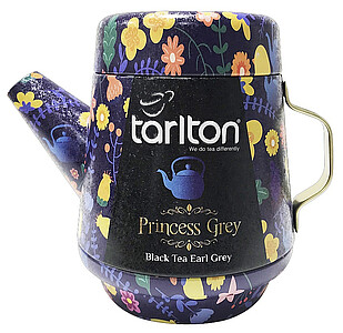 Tea Pot Tarlton Princess Grey Black Tea