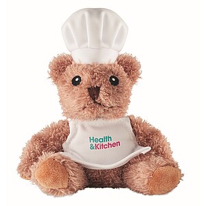 Teddy bear plush chef, white