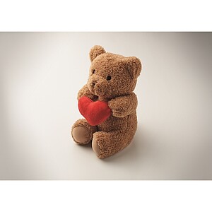Teddy bear with heart 23cm, red