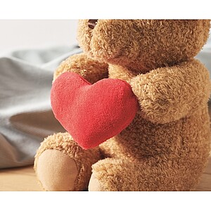 Teddy bear with heart 23cm, red