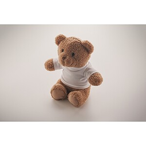 Teddy bear with t-shirt 23 cm, blue
