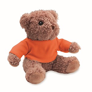 Teddy bear with t-shirt, orange