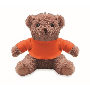 Teddy bear with t-shirt, orange