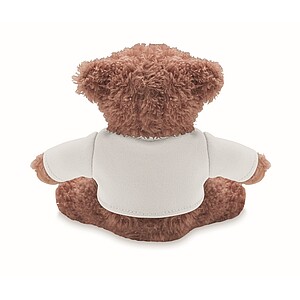 Teddy bear with t-shirt, white