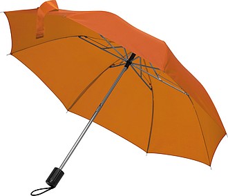 Telescope collapsible umbrella, orange