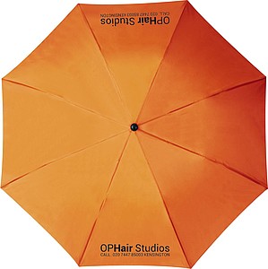 Telescope collapsible umbrella, orange