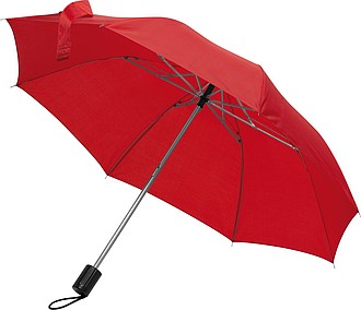 Telescope collapsible umbrella, red