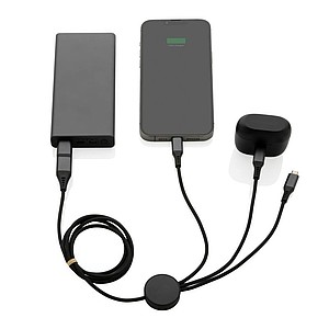 Terra RCS recycled aluminum 120 cm 6-in-1 cable