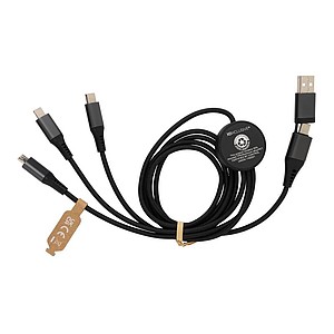 Terra RCS recycled aluminum 120 cm 6-in-1 cable