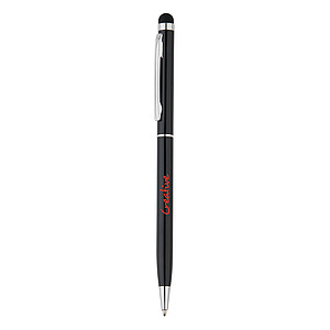 Thin metal stylus pen black