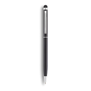 Thin metal stylus pen black
