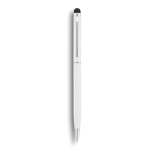 Thin metal stylus pen white
