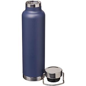 Thor 650 ml copper vacuum insulated sport bottle, dark blue