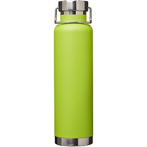 Thor 650 ml copper vacuum insulated sport bottle, lime green