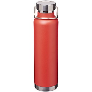 Thor 650 ml copper vacuum insulated sport bottle, red