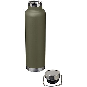 Thor 650 ml RCS recycled stainless steel copper vacuum insulated water bottle, forest green
