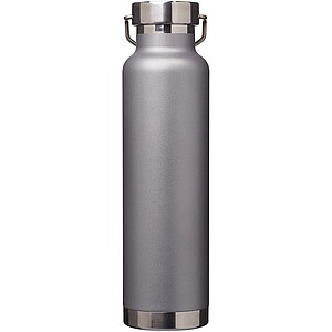 Thor 650 ml RCS recycled stainless steel copper vacuum insulated water bottle, grey