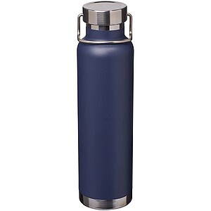 Thor 650 ml RCS recycled stainless steel copper vacuum insulated water bottle, navy
