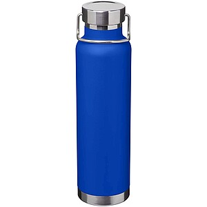 Thor 650 ml RCS recycled stainless steel copper vacuum insulated water bottle, royal blue