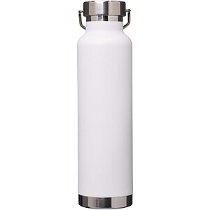 Thor 650 ml RCS recycled stainless steel copper vacuum insulated water bottle, white