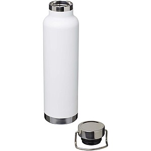 Thor 650 ml RCS recycled stainless steel copper vacuum insulated water bottle, white
