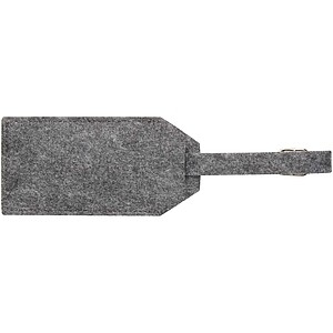 Tie luggage tag, grey