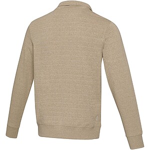 Tin unisex Aware™ recycled quarter zip sweater, oatmeal